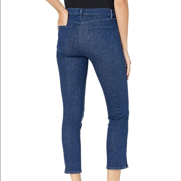 J BRAND Ruby High Rise Tribal Hem Cropped Festival Concert Match Wash Jeans - Picture 4 of 10